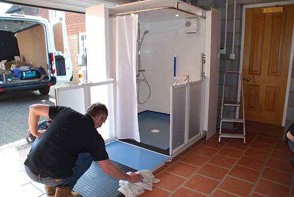 Luxury restroom trailer