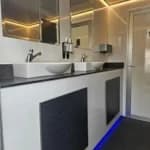 Luxury restroom trailer
