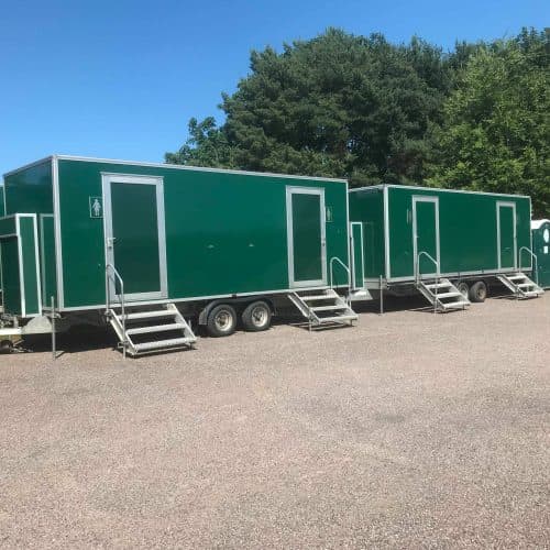 Luxury restroom trailer