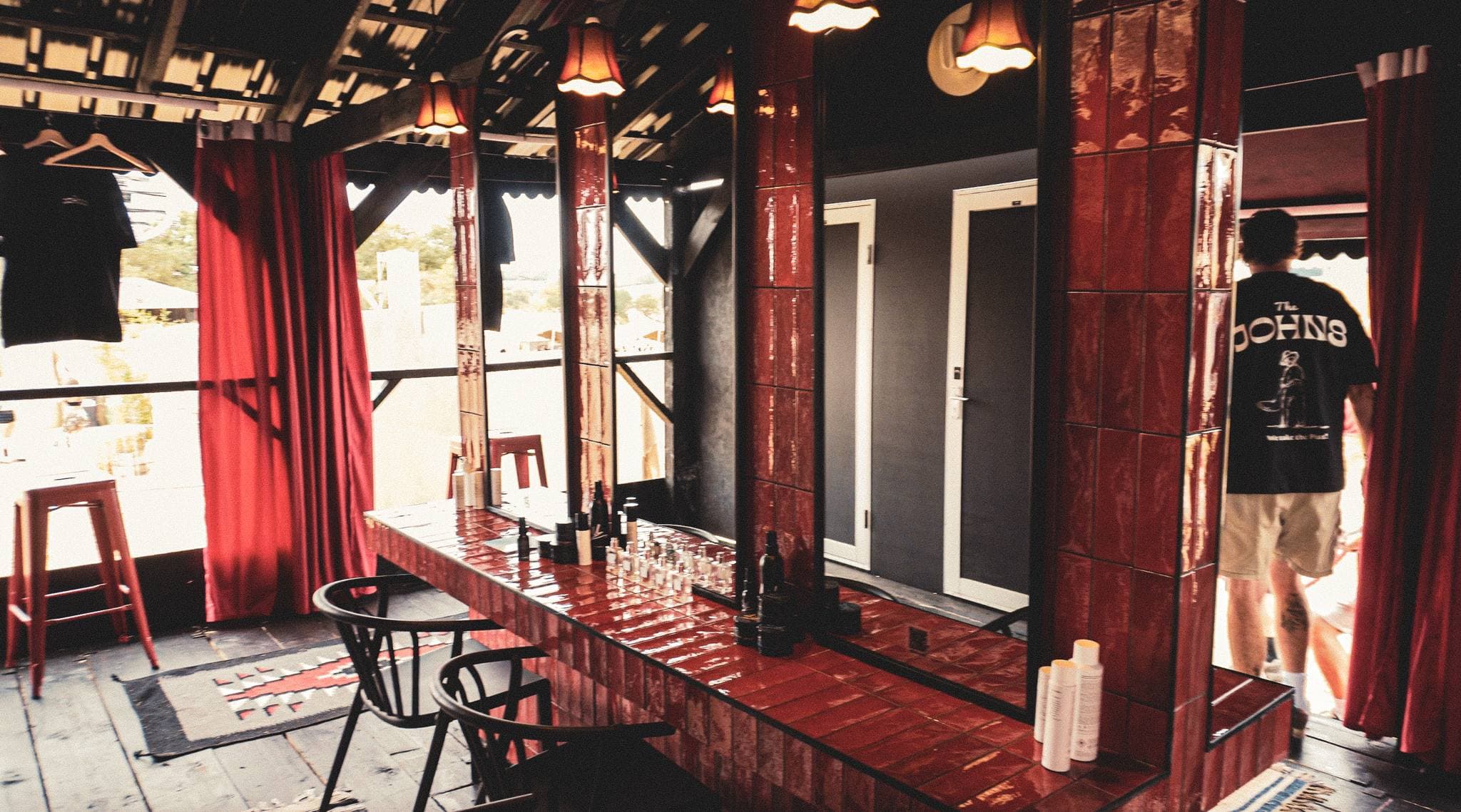 Luxury VIP Rest Area with bar, vanity stations, and premium finishes