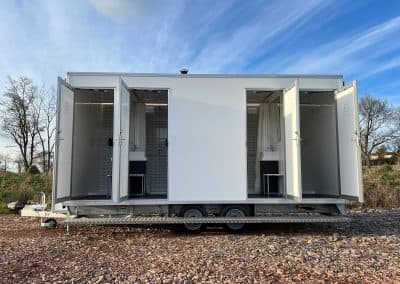 Luxury restroom trailer