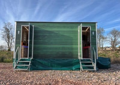 Luxury restroom trailer
