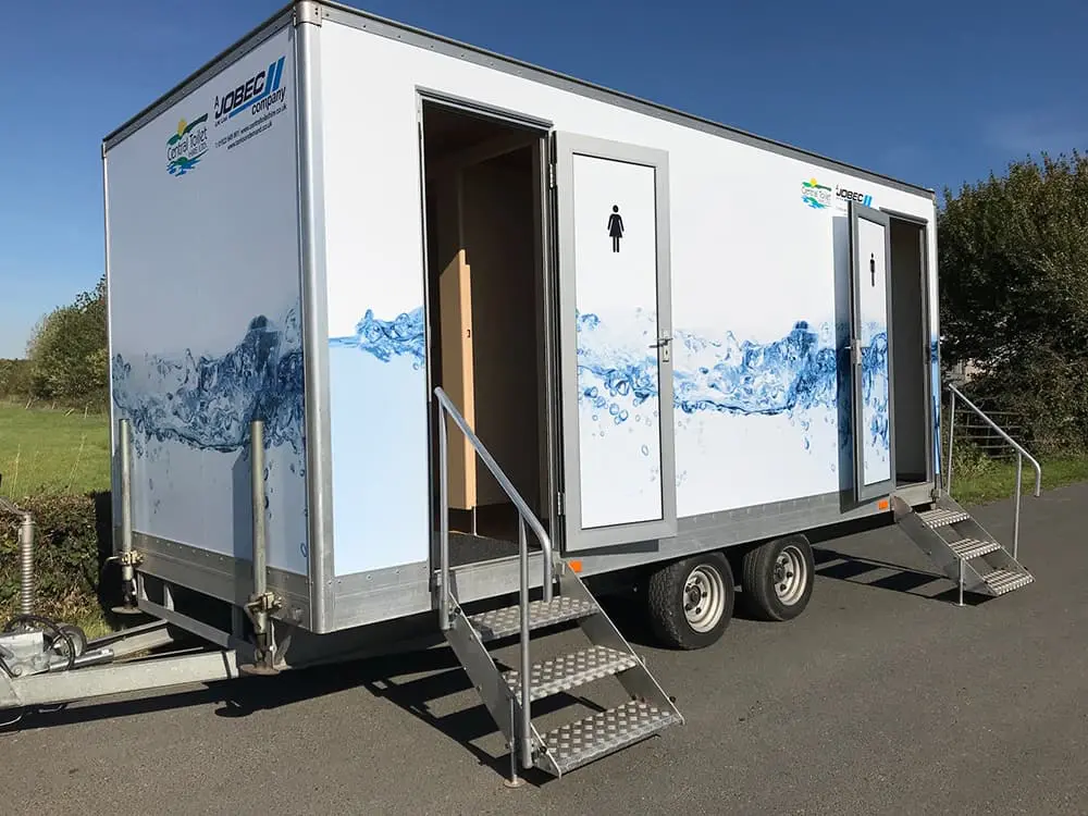 Luxury toilet trailer hire in the Midlands | Central Toilet Hire
