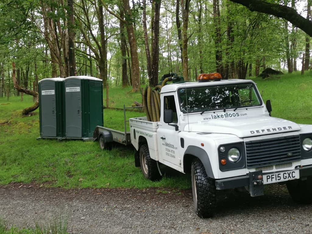 Luxury restroom trailer