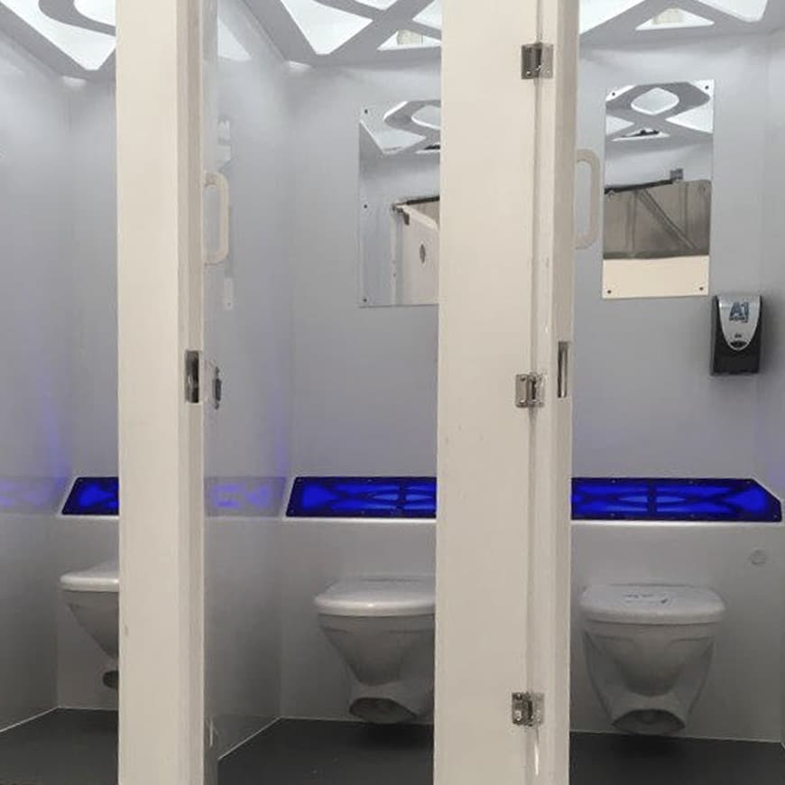 Luxury restroom trailer