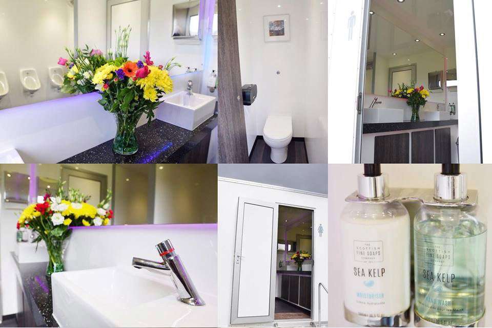 Luxury mobile toilet units